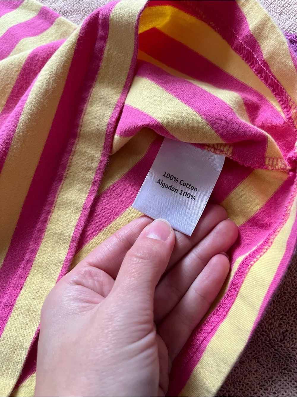 Hanna Andersson pink Striped Knit Polo Dress